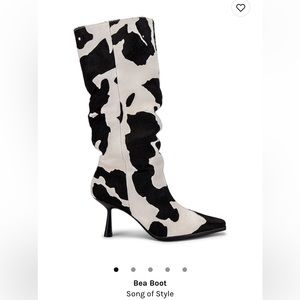 Songs of style bea boot cow print size 5.5 purchased from revolve
